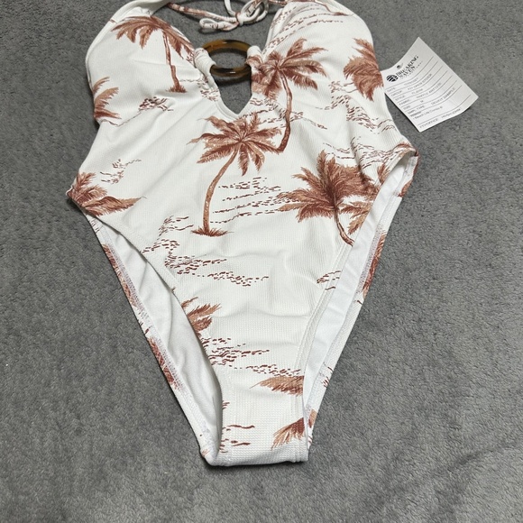 Breaking Waves Palm Print One-Piece Swimsuit – Size M – New with tag. - Picture 11 of 15